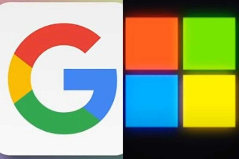 Loghi Google e Microsoft